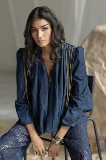 Pooja-Keyur Denim Top 