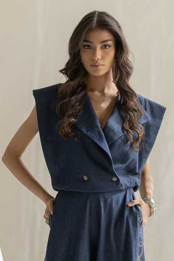 Pooja-Keyur Denim Top 