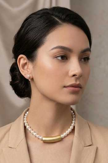 Zaza By Somya Golden Pill Choker 