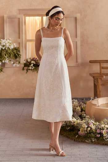 Studio22 By Pulkita Arora Bajaj Hand Embroidered Pure Organza Dress