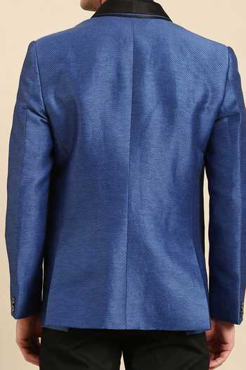 Mayank Modi - Men Textured Lapel Collar Blazer For Kids