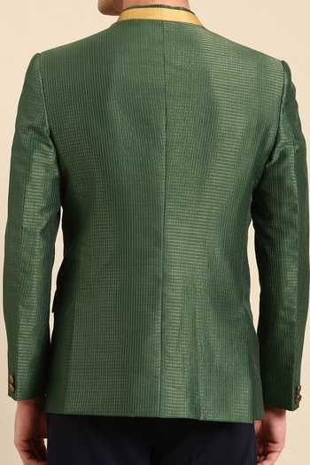 Mayank Modi - Men Kota Chanderi Textured Bandhgala For Kids