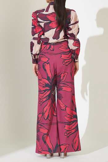 Koai Floral Pattern Straight Pant For Kids