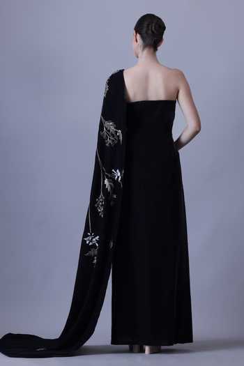Samant Chauhan Hand Embroidered Sculpted Gown 