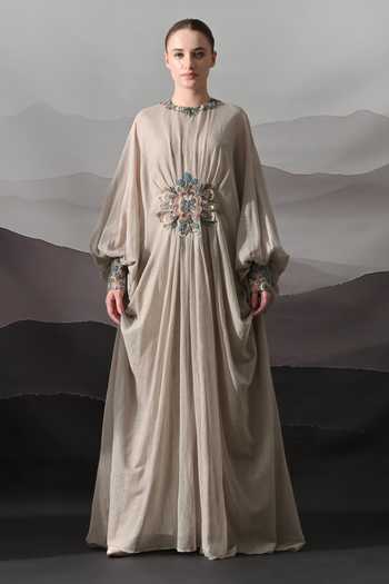 Samant Chauhan Placed Embroidered Kaftan 