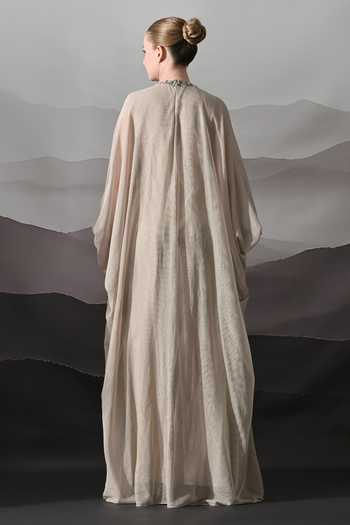 Samant Chauhan Placed Embroidered Kaftan 