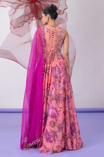 Vesture Haseena Printed Lehenga Set 