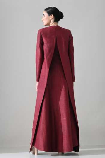 Samant Chauhan Hand Embroidered Structured Dress