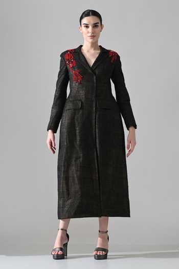 Samant Chauhan Hand Embroidered Structured Dress 
