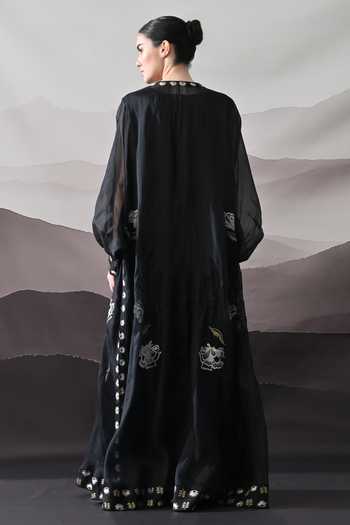 Samant Chauhan Embroidered Kaftan & Overlay Set 