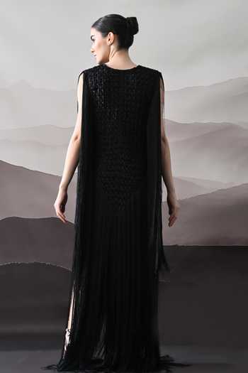 Samant Chauhan Textured Cotton Silk Gown