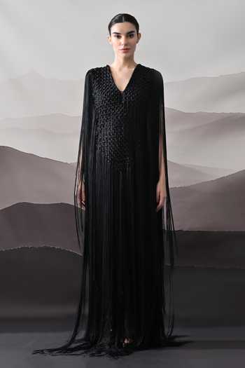 Samant Chauhan Textured Cotton Silk Gown