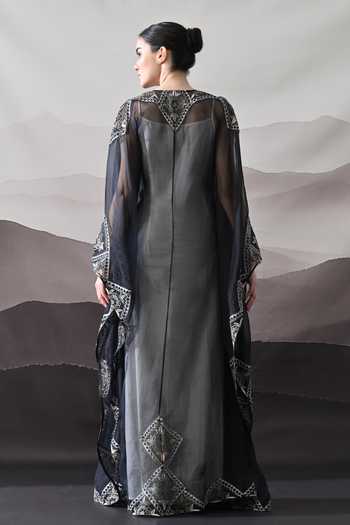 Samant Chauhan Geometric Embroidered Kaftan 