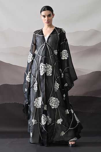 Samant Chauhan Floral Motif Kaftan  
