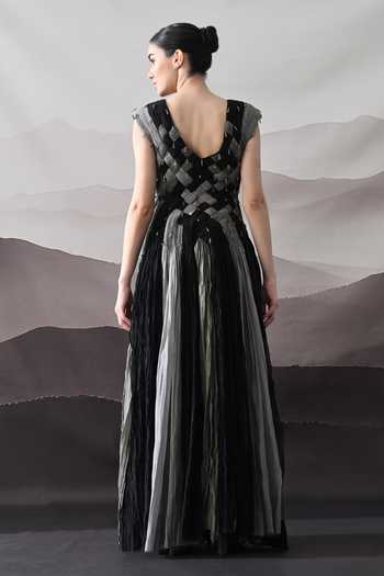Samant Chauhan Hand Woven Textured Gown