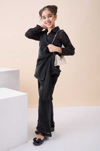 StyloBug Textured Top & Pant Set