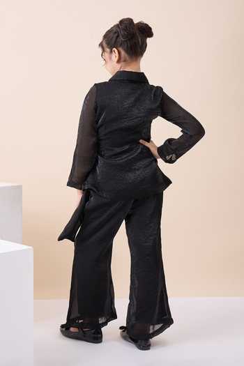 StyloBug Textured Top & Pant Set