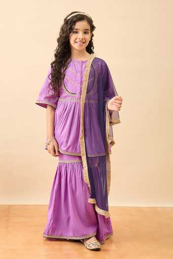 StyloBug Embroidered Yoke Kurta Set  