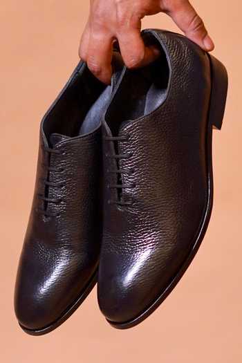 Dmodot_Black Nero Lusso Leather Shoes _Online_at_Aza_Fashions
