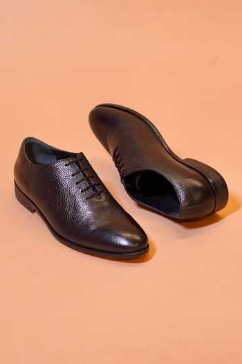 Dmodot Nero Lusso Leather Shoes 