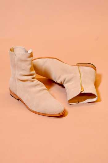 Dmodot Sprazzo Latte Leather Boots 