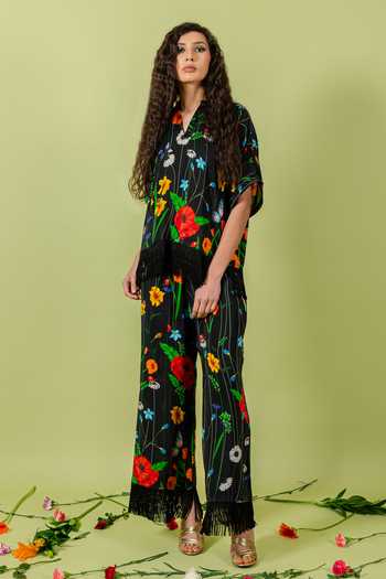Swatee Singh Floral Pattern Shirt With Pant