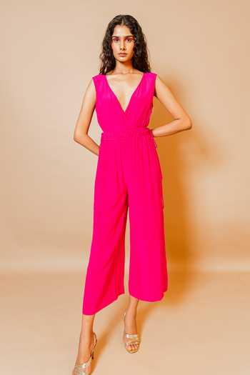 Swatee Singh Viola Crepe Jumpsuit 