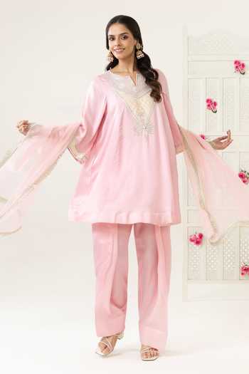BAHAARA BY DIVYA NARULA Noora Embellished Yoke Kurta Set 