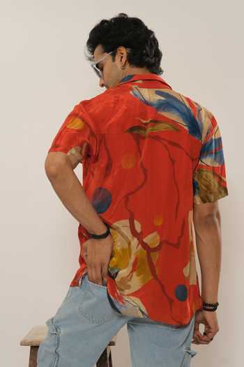 Esha L Amin Flower Print Shirt 