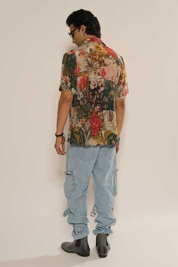 Esha L Amin Botanical Print Shirt 