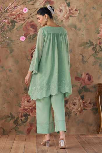 Kritika Dawar Sabeen Chanderi Kurta & Pant Set