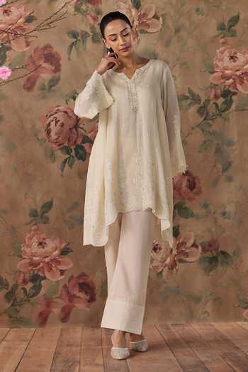 Kritika Dawar Sabeen Chanderi Kurta & Pant Set