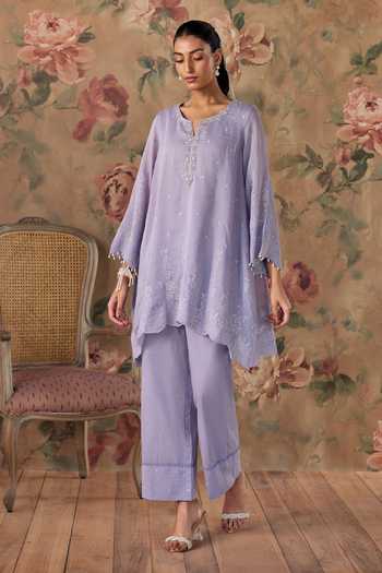 Kritika Dawar Sabeen Embroidered Scalloped Kurta Set
