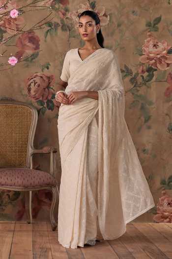 Kritika Dawar Chandani Hand Embroidered Saree & Blouse Set