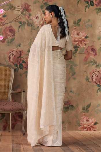 Kritika Dawar Chandani Hand Embroidered Saree & Blouse Set