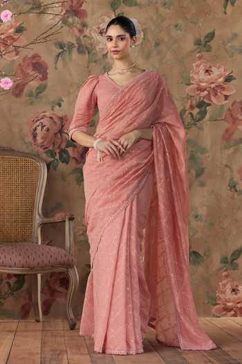 Kritika Dawar Chandani Hand Embroidered Saree & Blouse Set