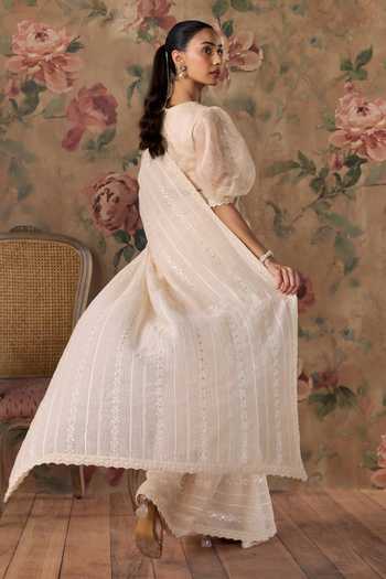 Kritika Dawar Nisa Hand Embroidered Saree & Blouse Set