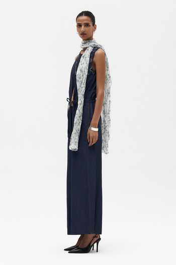 Payal Jain_Blue Gretl Embroidered Jumpsuit _Online_at_Aza_Fashions