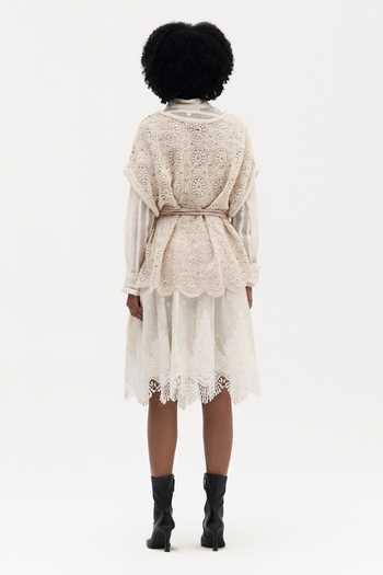 Shop Payal Jain Off White Cotton Round Neck Carita Crochet Top at Aza Fashions Shop_Payal Jain_Off White Cotton Round Neck Carita Crochet Top _at_Aza_Fashions