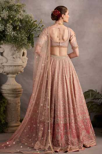 Cedar & Pine Blossom Embroidered Lehenga Set