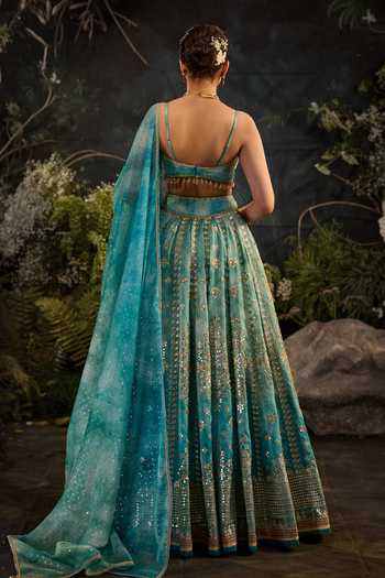 Cedar & Pine Celeste Embroidered Lehenga Set