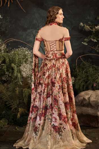 Cedar & Pine Noel Floral Print Skirt Set