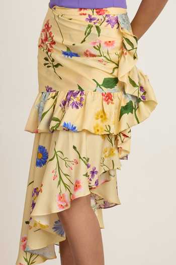 Shop The Whole Nine Yards Purple Crepe, Silk Off-shoulder Mirari Top With Skirt Online at Aza Fashions Shop_The Whole Nine Yards_Purple Crepe, Silk Off-shoulder Mirari Top With Skirt _Online_at_Aza_Fashions