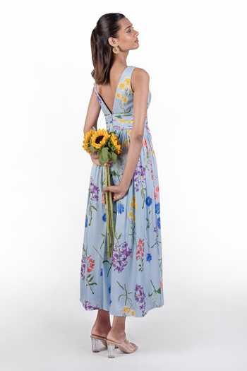 The Whole Nine Yards Luma Print Maxi Dress 