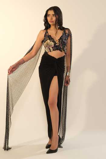Esha L Amin Lycra Sarong Skirt 