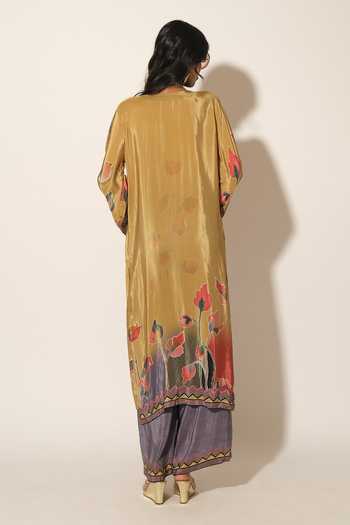 Esha L Amin Floral Embroidered Tunic 
