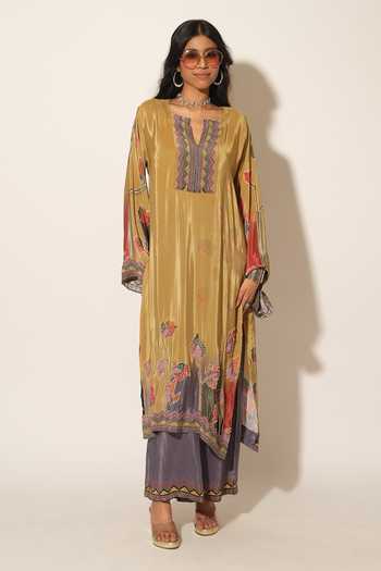 Esha L Amin Floral Embroidered Tunic 