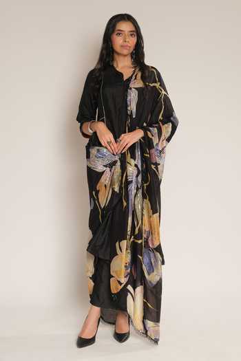 Esha L Amin Floral Print Dupatta 
