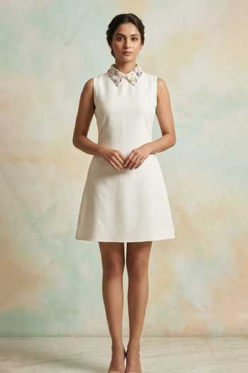 Nidhi Kejriwal Embellished Collar Short Dress 