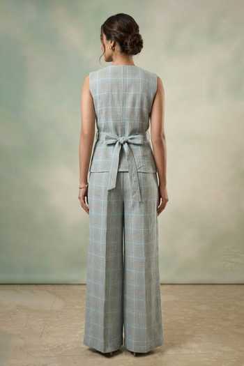 Nidhi Kejriwal Checkered Shirt & Trouser Co-ord Set 